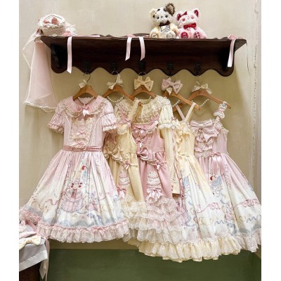 Mademoiselle Pearl Wedding Cake Blouse, Salopette, JSK and One Piece(Reservation/2 Colours/Full Payment Without Shipping)